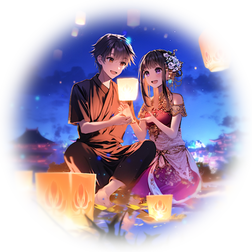 水灯节-the Loi Krathong Festival