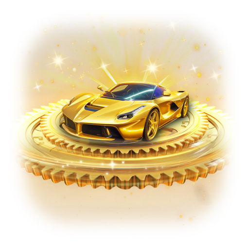 A-Class Golden Sports Car